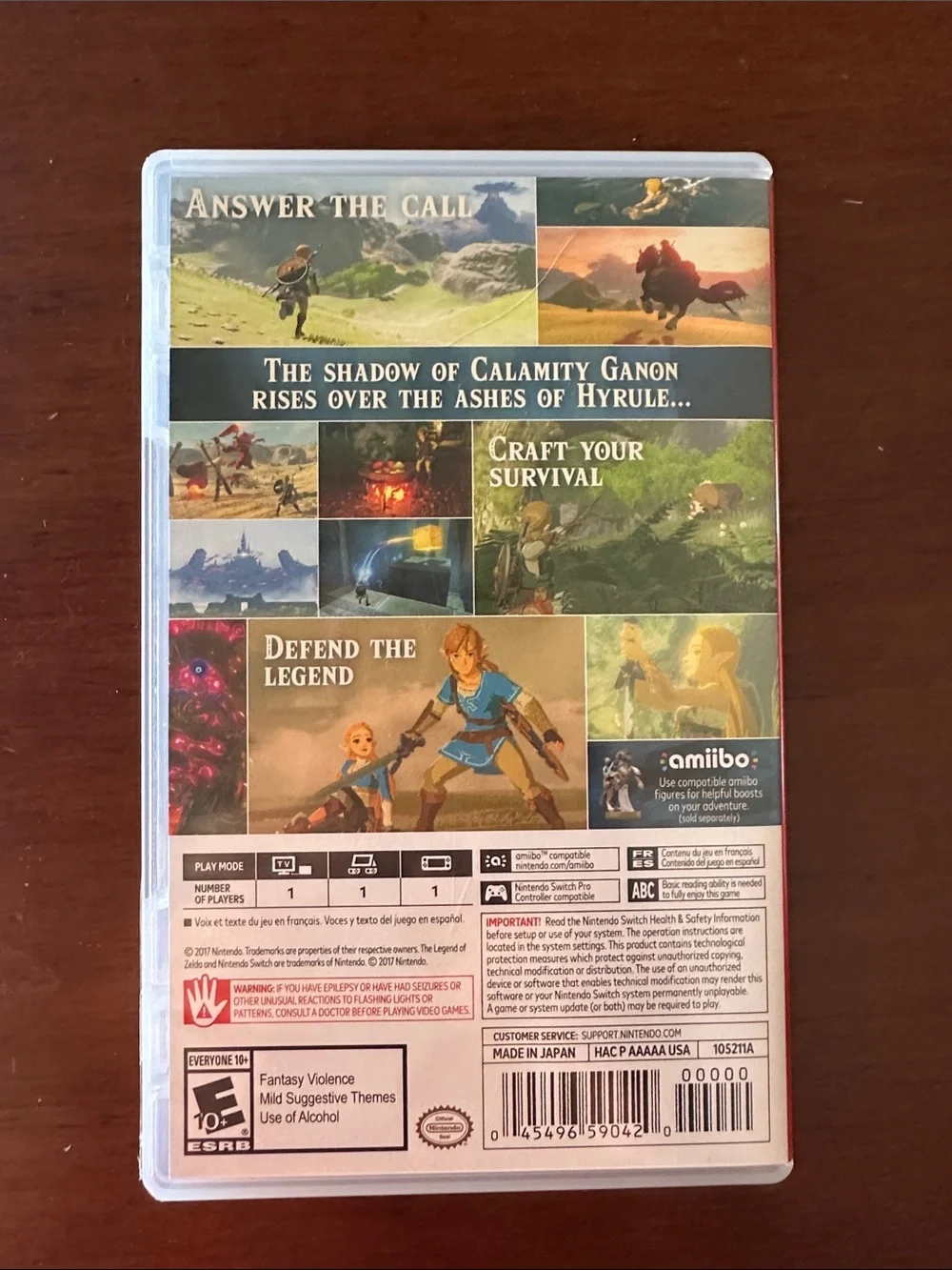 Nintendo Switch The Legend of Zelda: Breath of the Wild - CASE only